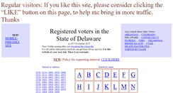 Desktop Screenshot of delawarevoters.info